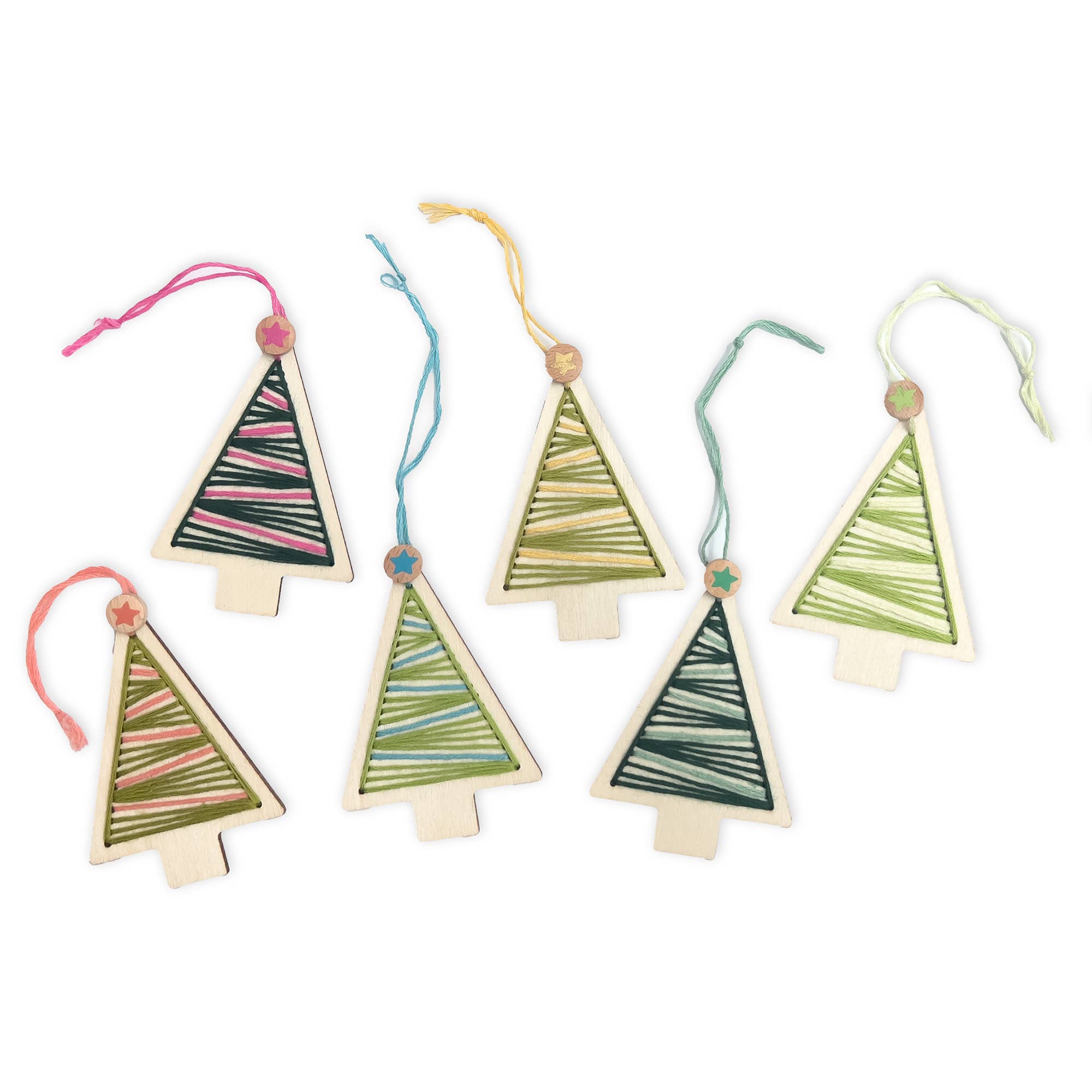 Cotton Twist - Stitched Christmas Tree Decoration Kit