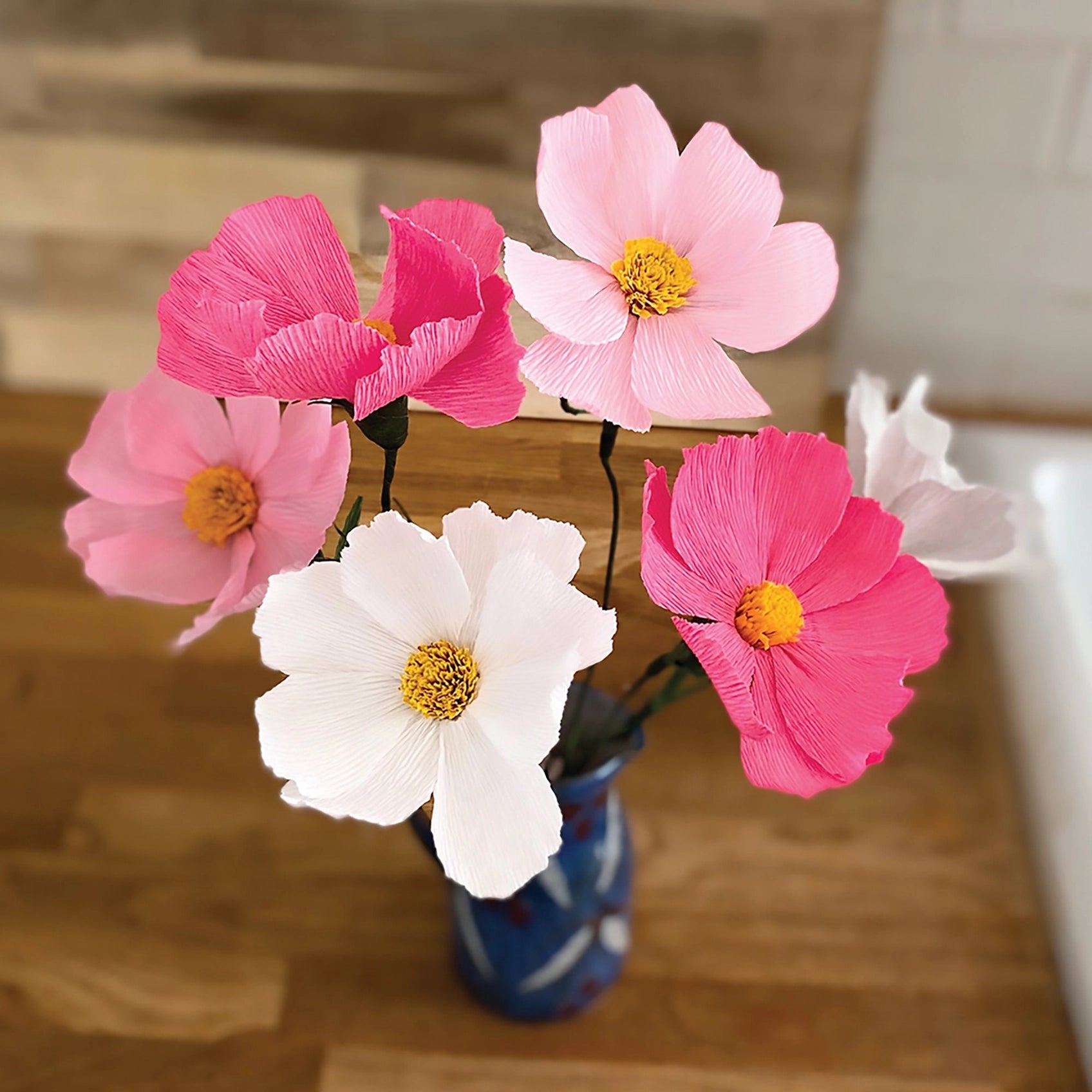 Paper Flower Making Kit Cosmos, craft kit for women