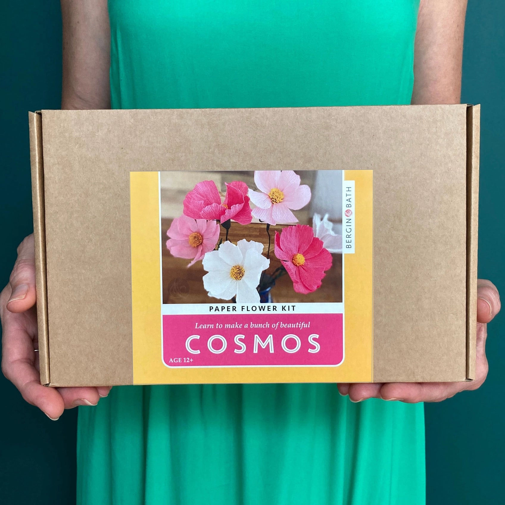 Paper Flower Making Kit Cosmos, craft kit for women
