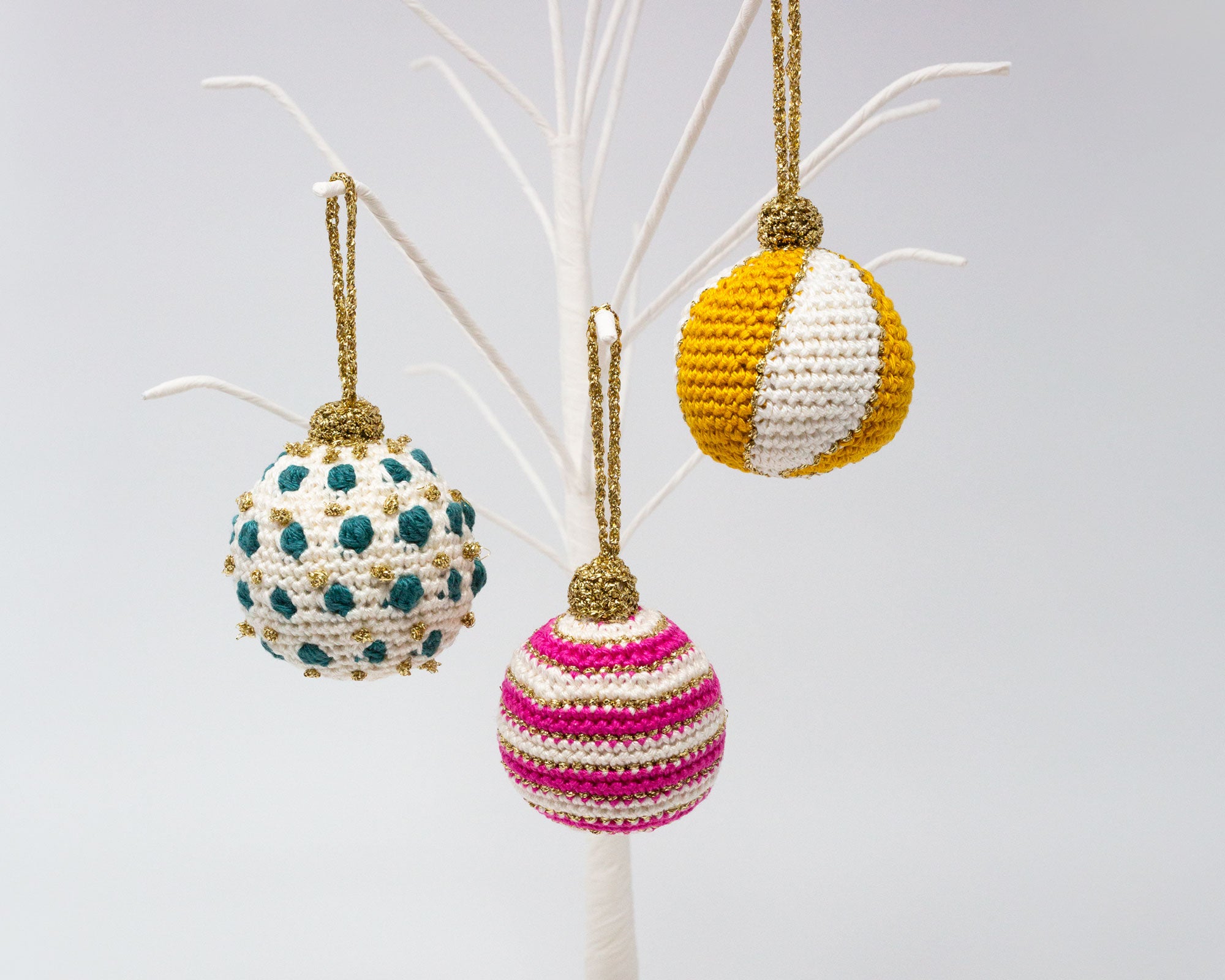 Christmas Baubles, crochet workshop