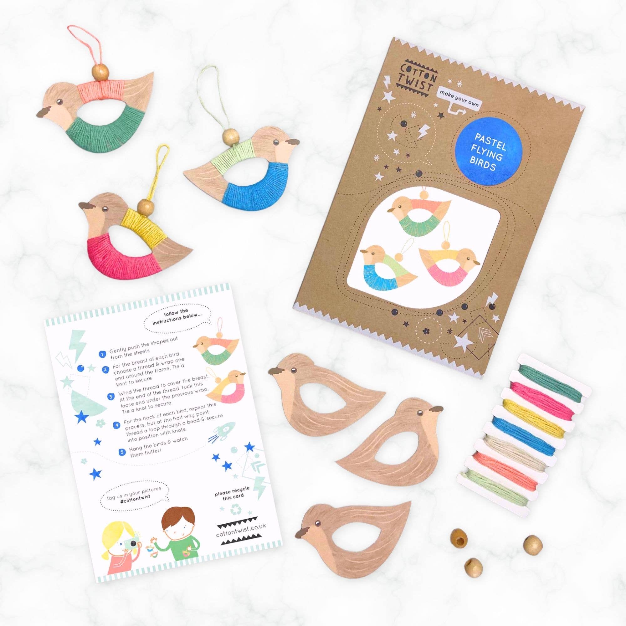 Cotton Twist - Make Your Own Flying Bird Decorations