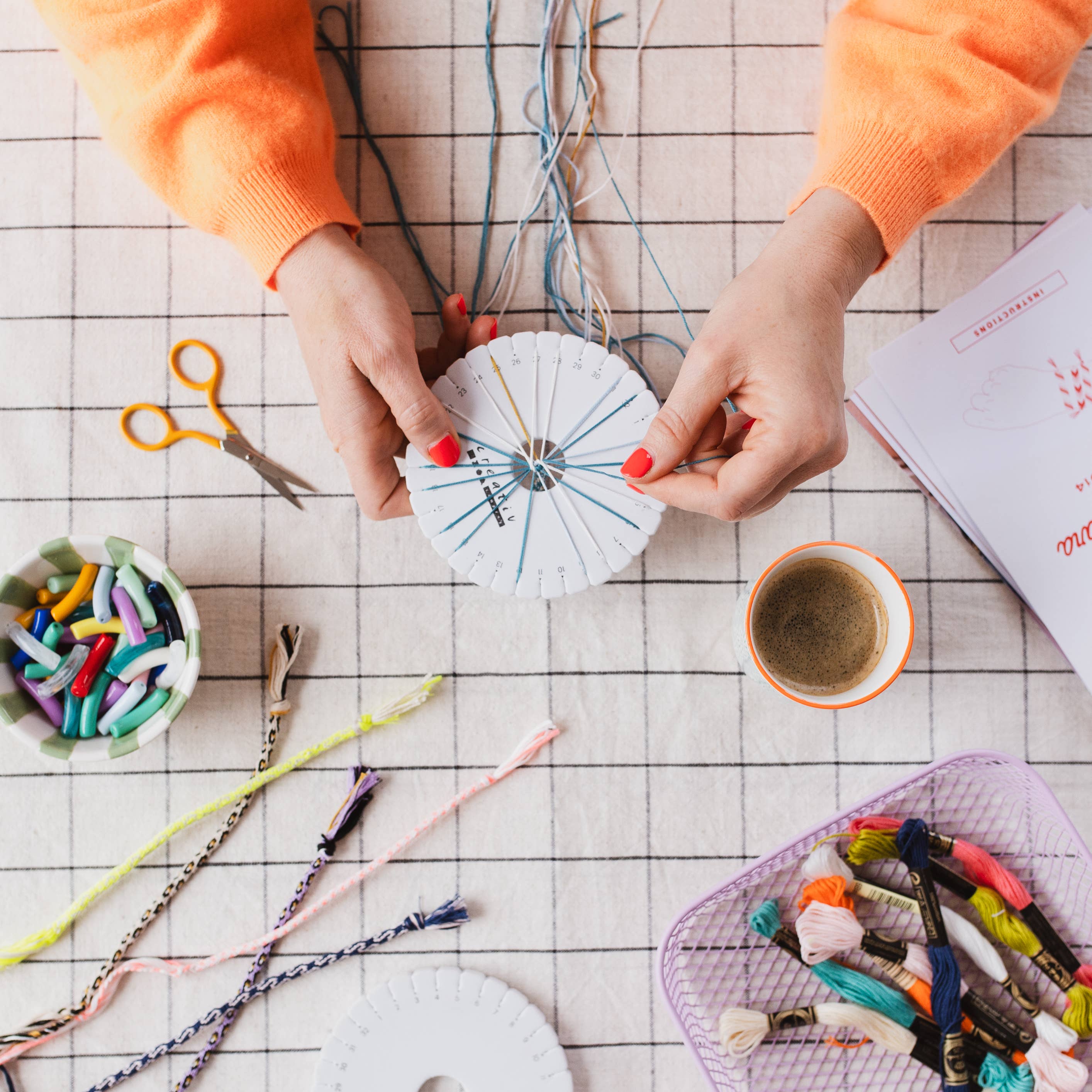 Cotton Clara Craft Kits & Supplies - Kumihimo Friendship Bracelet Kit