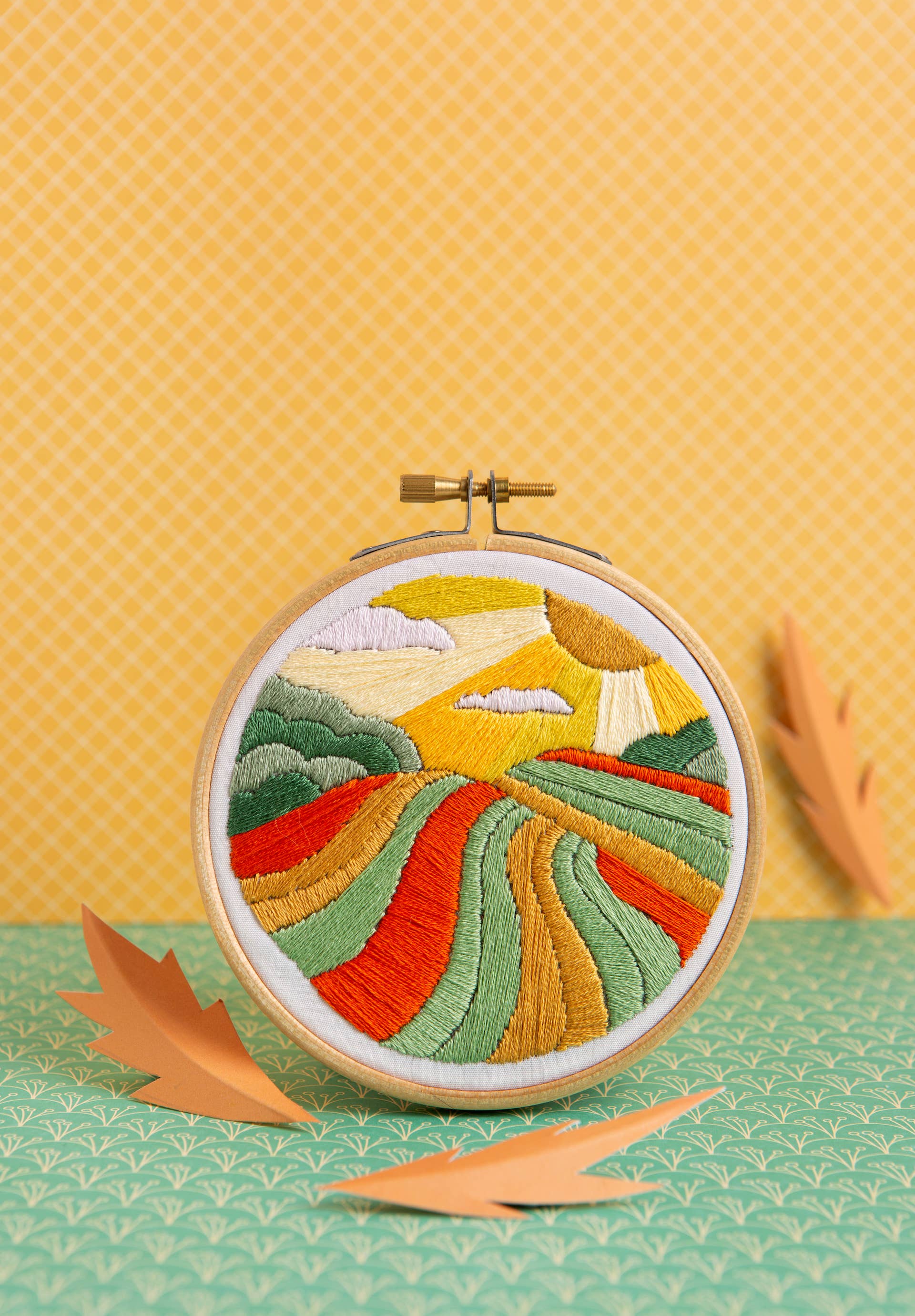 Hawthorn Handmade - Harvest Time Mini Embroidery Kit | Complete Craft Kit for Beginners