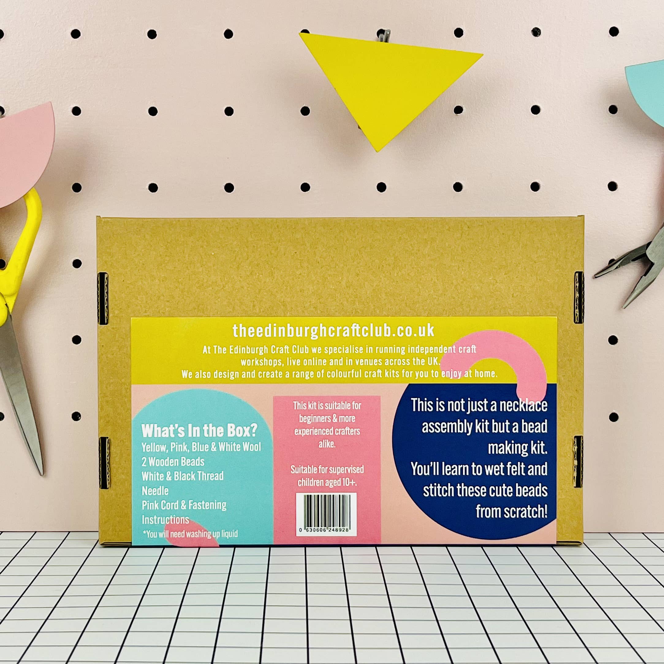 The Edinburgh Craft Club - Wet Felt Bead Necklace Kit