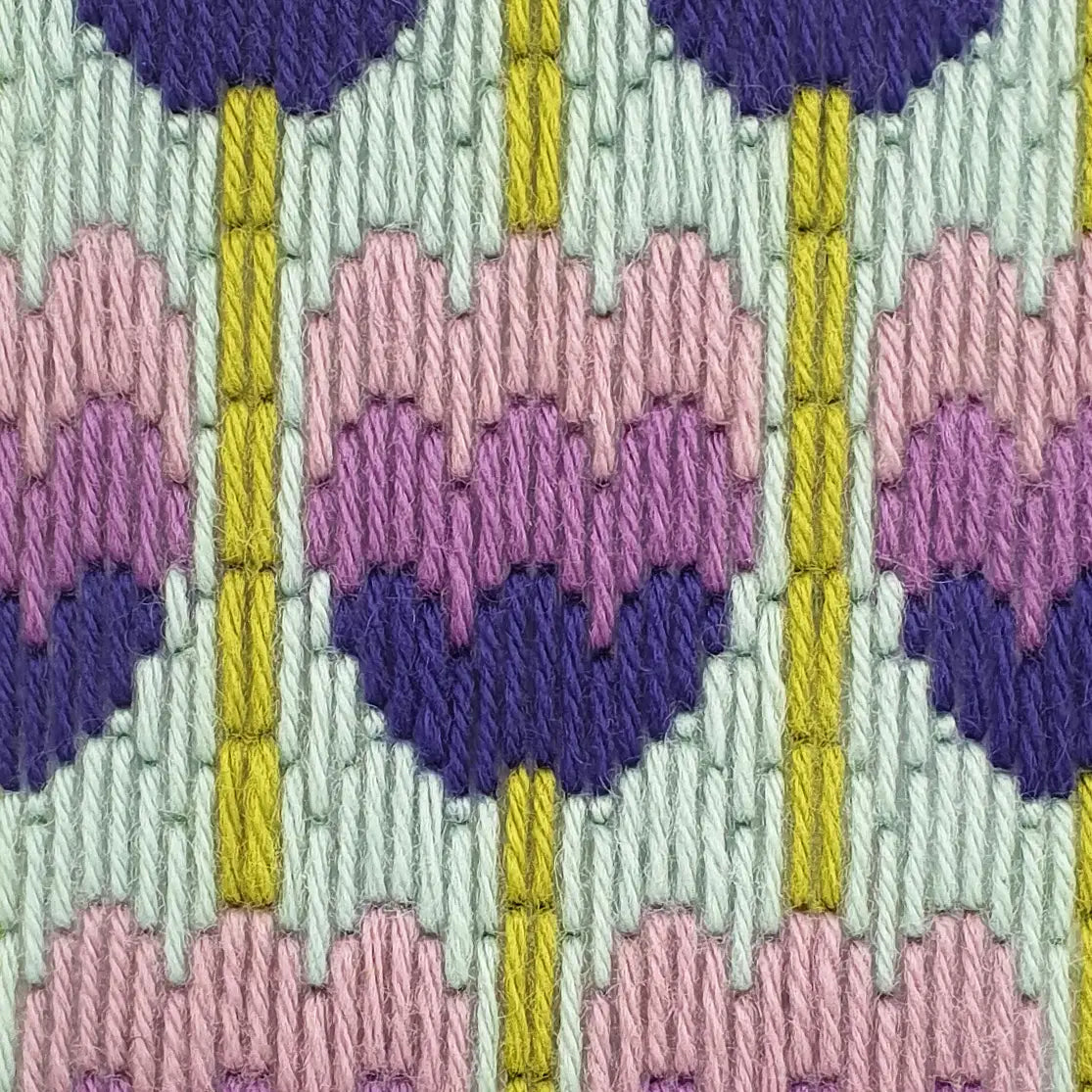 Floral Bargello Kits, Tulips Wall Hanging, Easy Tapestry Kit