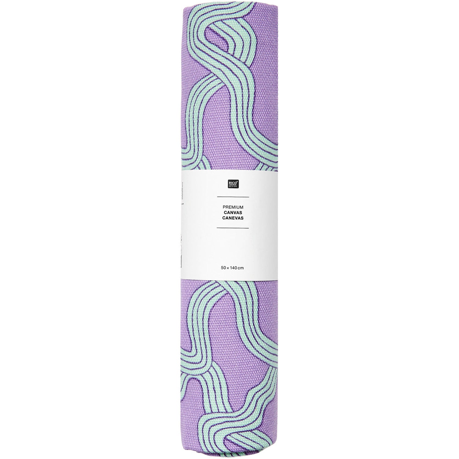 Rico Canvas fabric, Mycelium Lilac 50 x 140cm