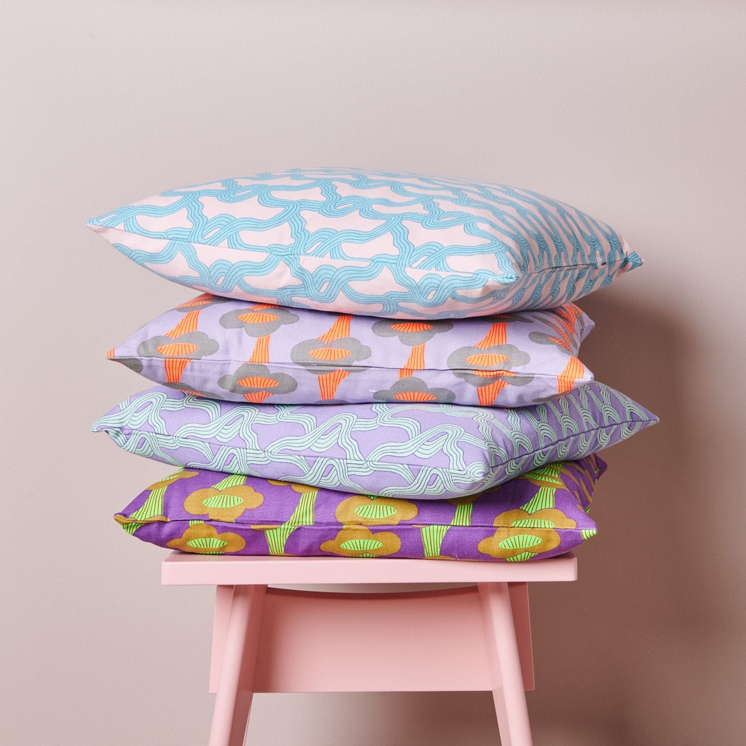 Rico Canvas fabric, Chanerelles Lilac 50 x 140cm