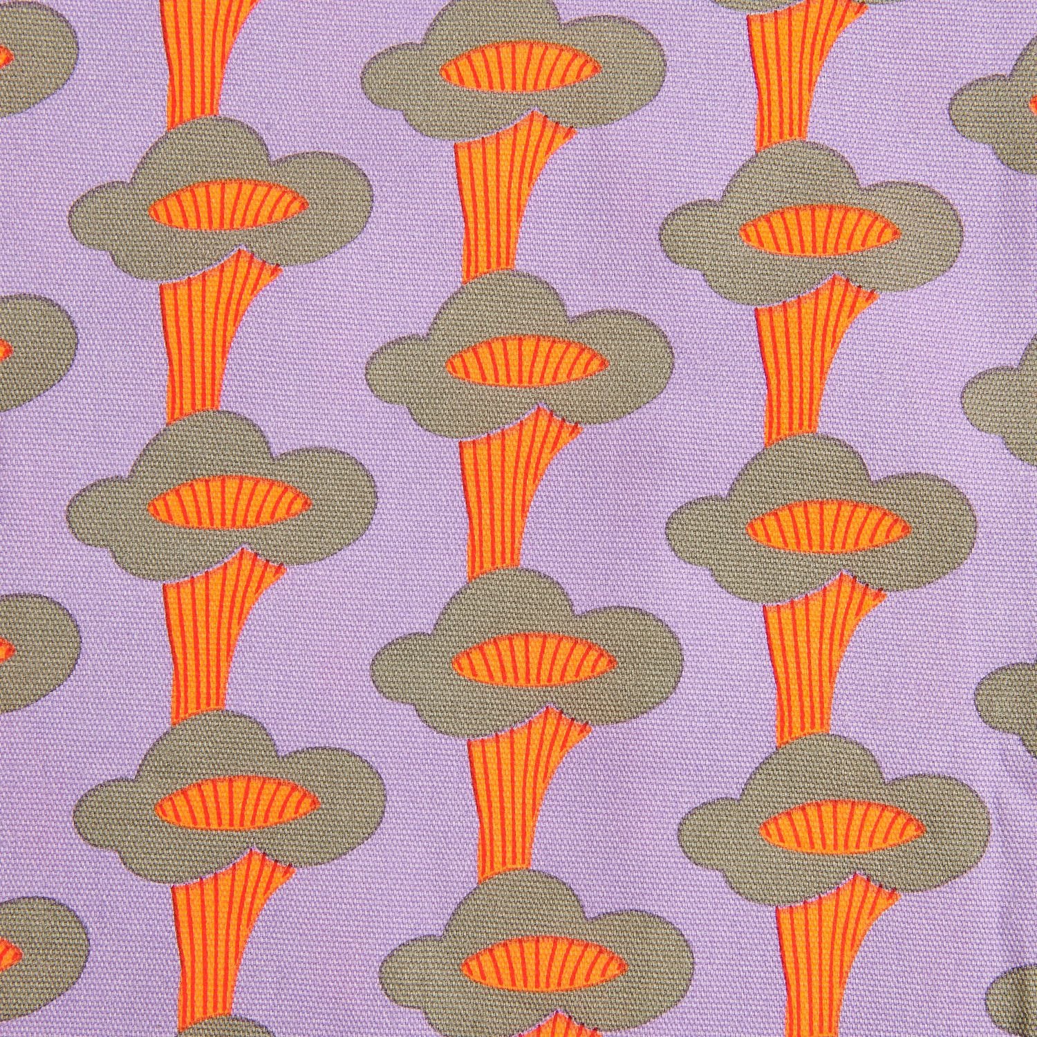 Rico Canvas fabric, Chanerelles Lilac 50 x 140cm