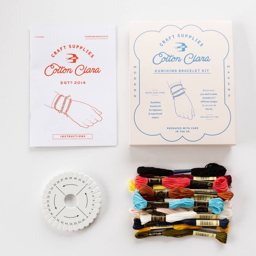 Cotton Clara Craft Kits & Supplies - Kumihimo Friendship Bracelet Kit