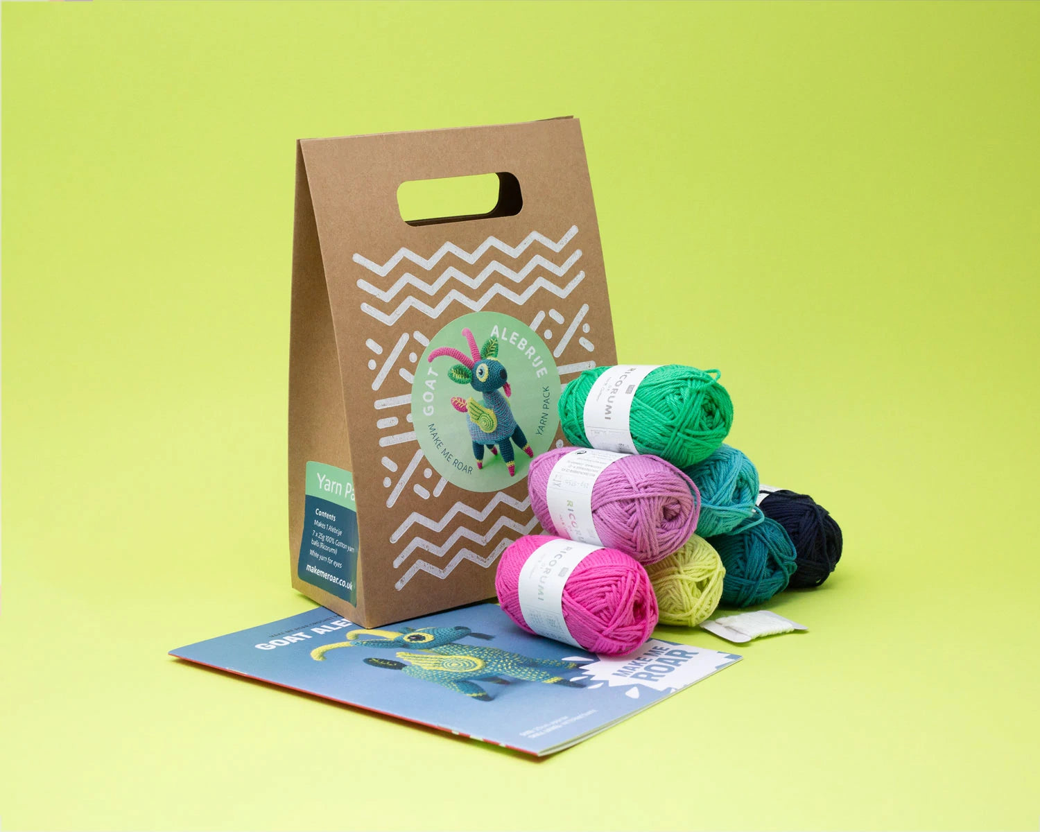 Goat 2 Alebrije pattern & YARN PACK