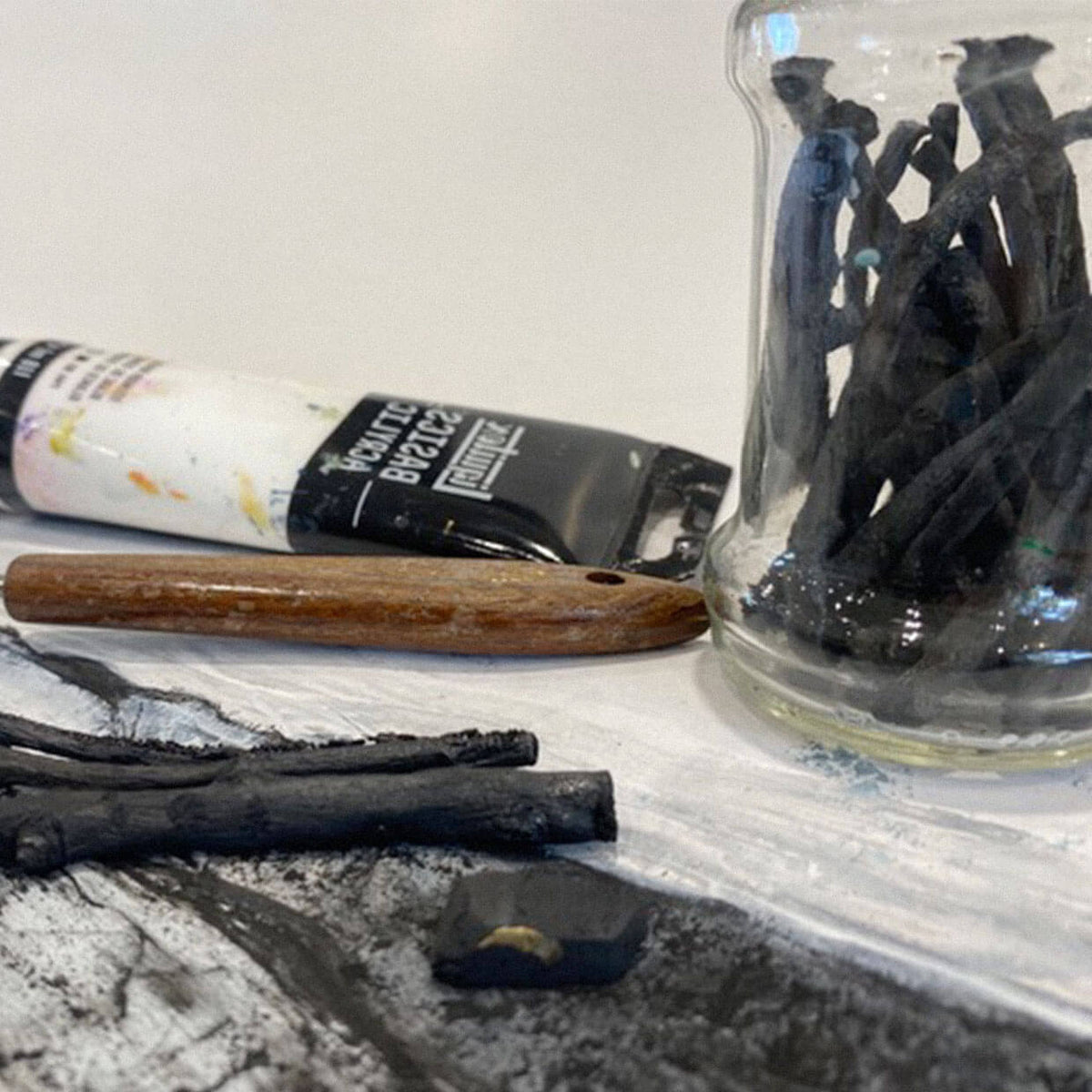 Charcoal and Acrylic Workshop