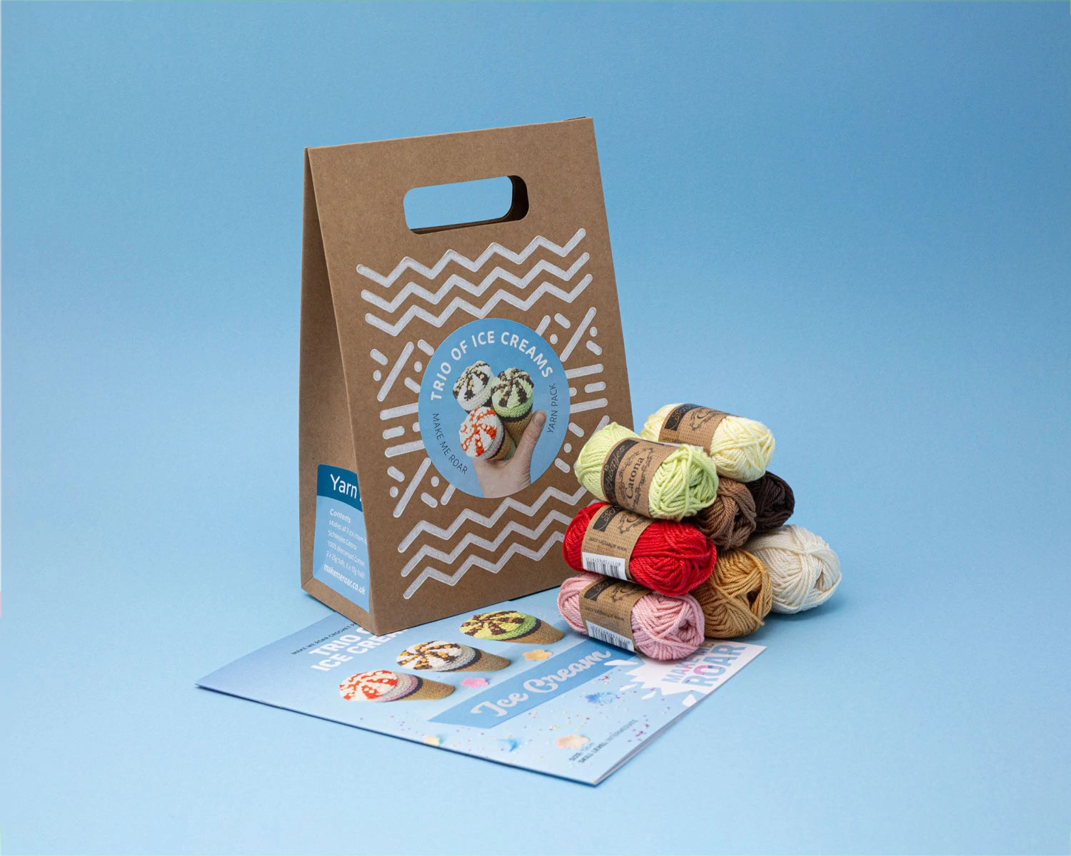Trio of Ice Cream pattern & YARN PACK