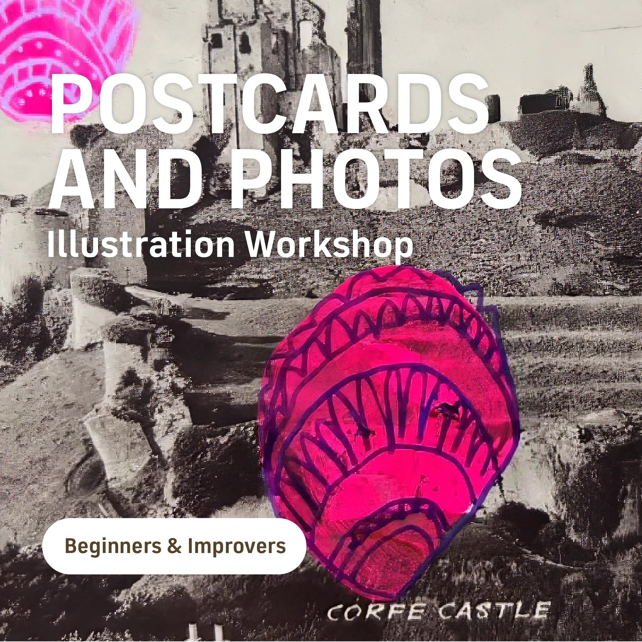 Postcards and photos illustration Workshop