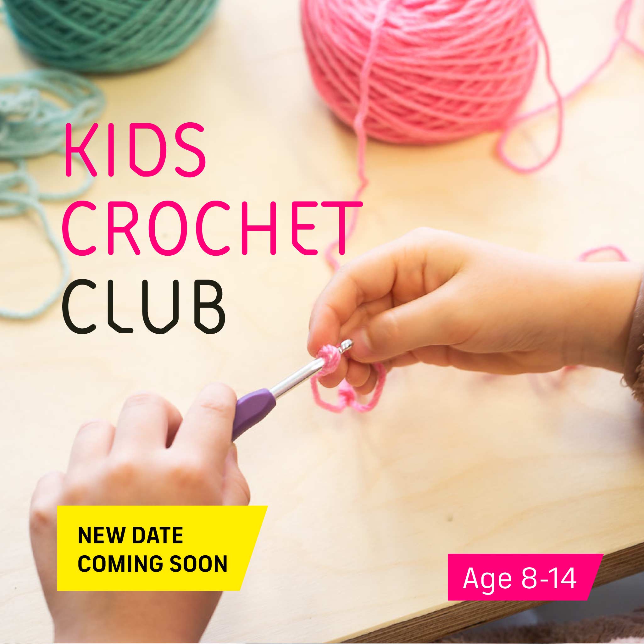 Kids crochet summer club (5 workshops)
