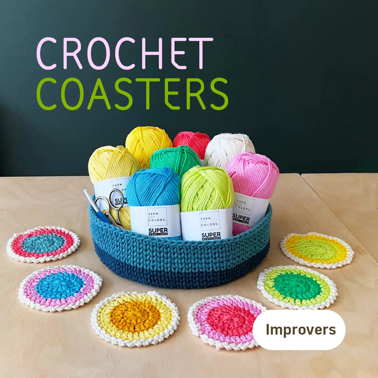 Learn to crochet coasters