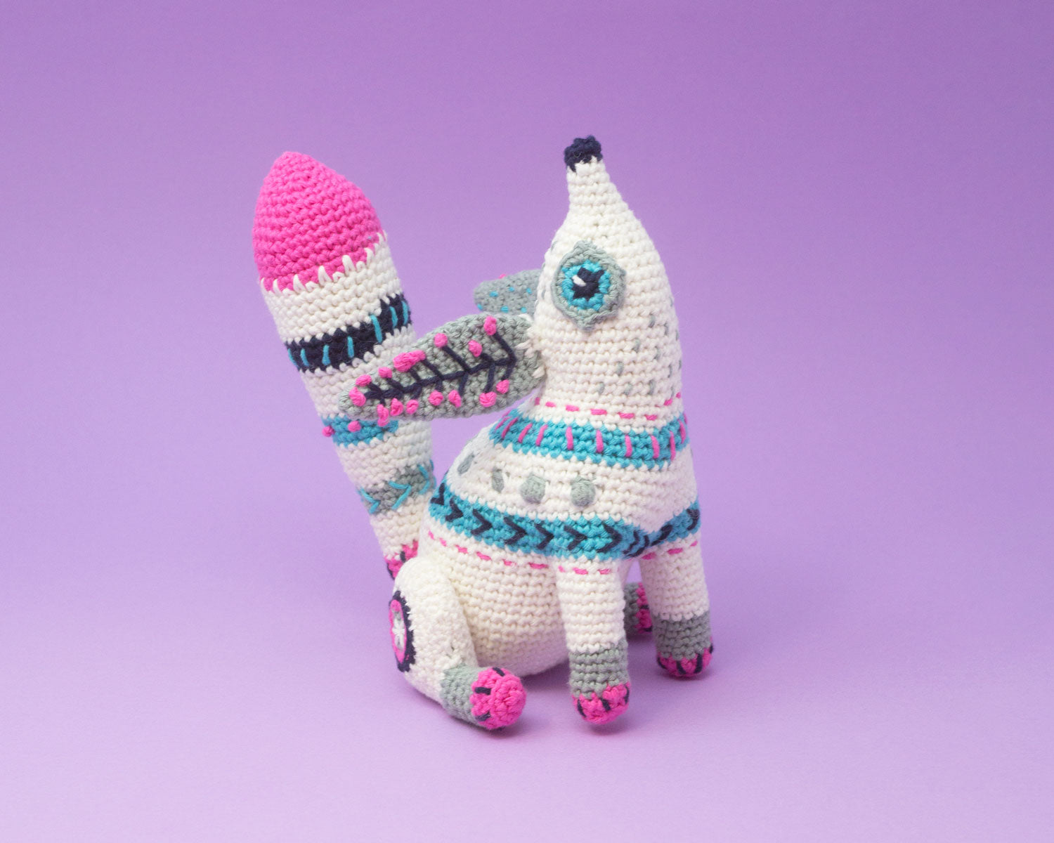 Artic Fox Alebrije A5 Pattern & Yarn Pack