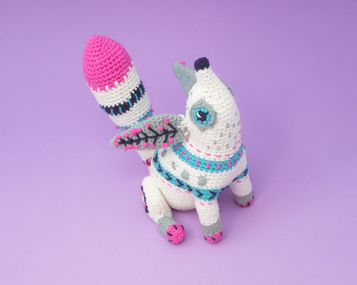 Artic Fox Alebrije A5 Pattern & Yarn Pack