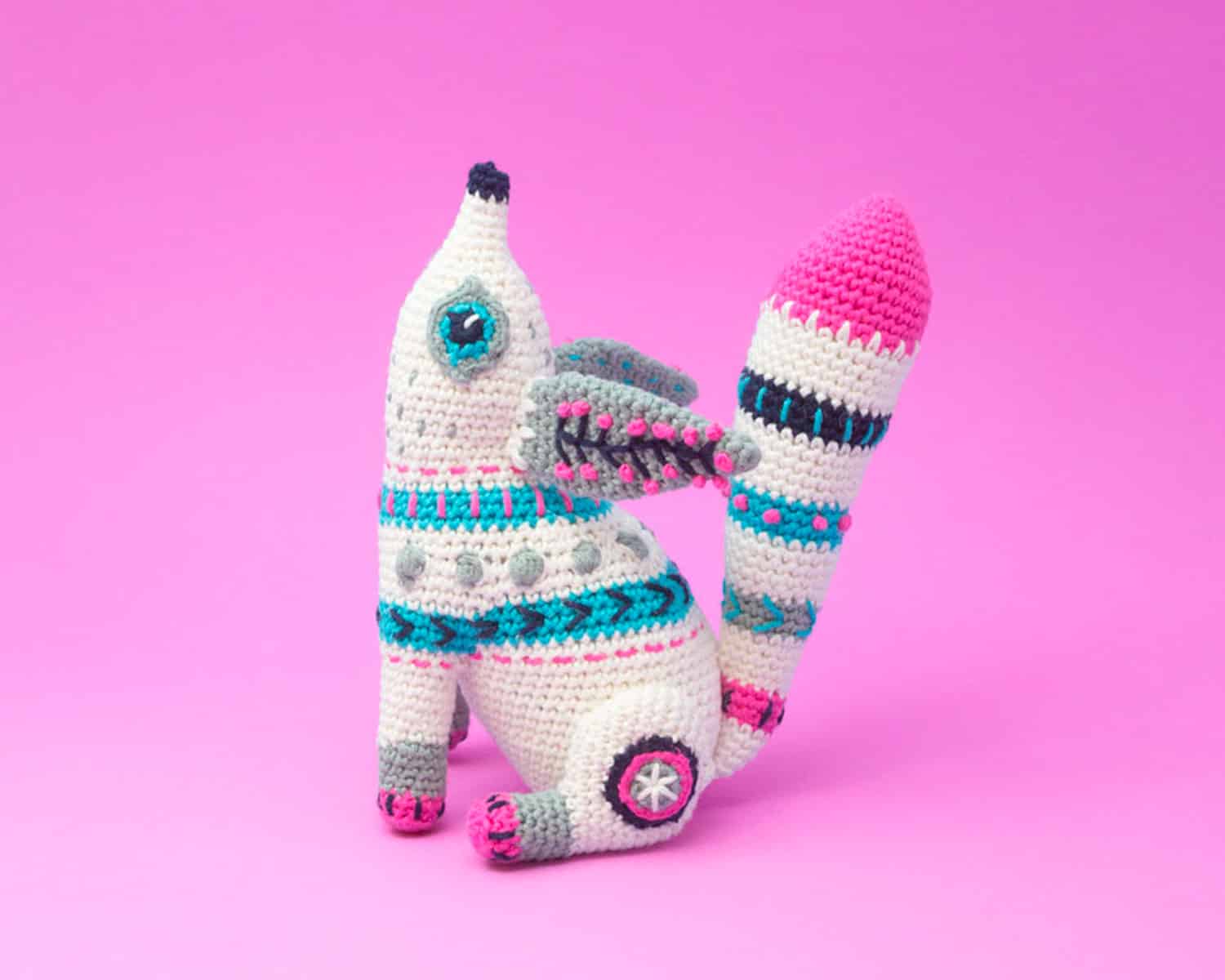 Artic Fox Alebrije A5 Pattern & Yarn Pack