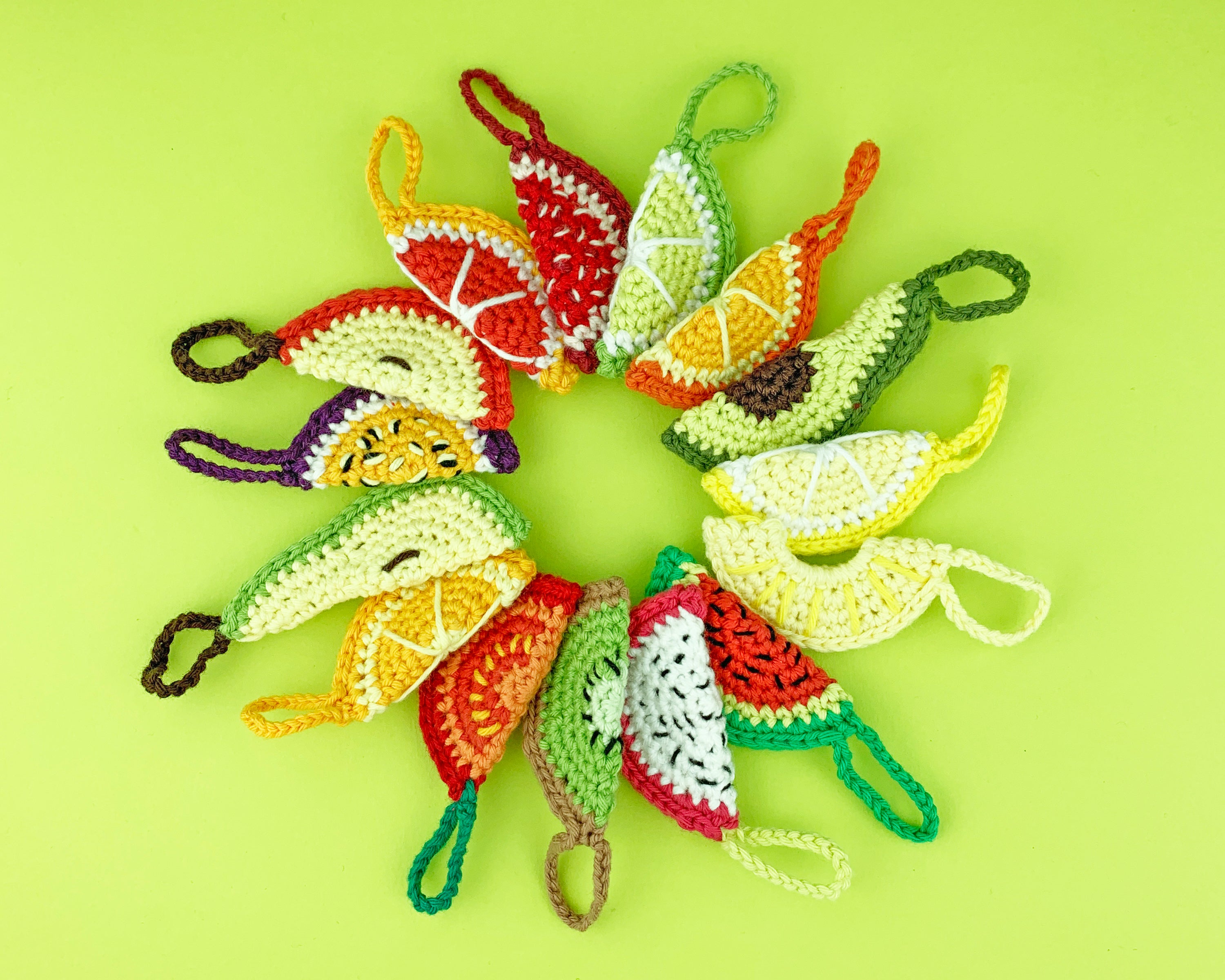Learn to Crochet Fruit Slices