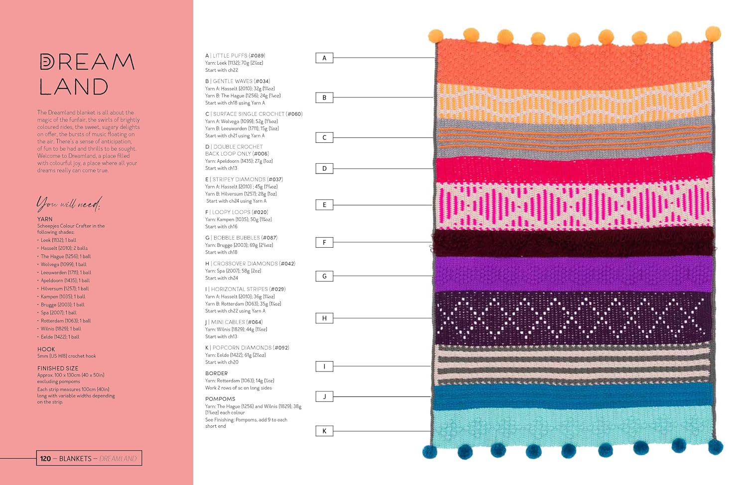 Mix + Match Modern Crochet Blankets by Esme Crick