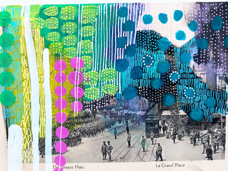 Postcards and photos illustration Workshop
