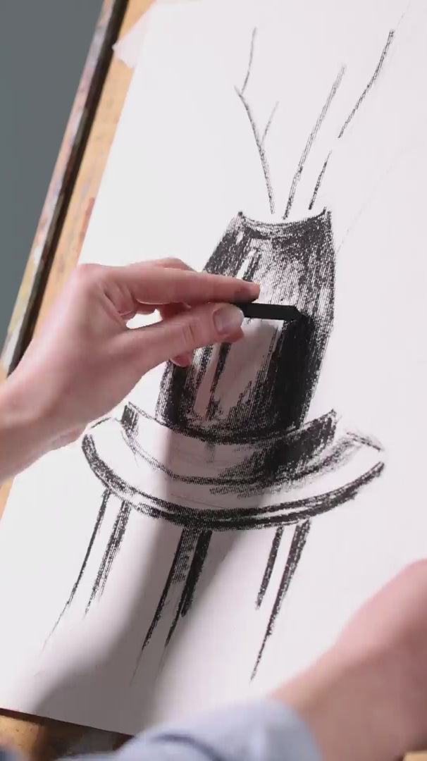 drawing with charcoal, still life drawing class in eastbourne