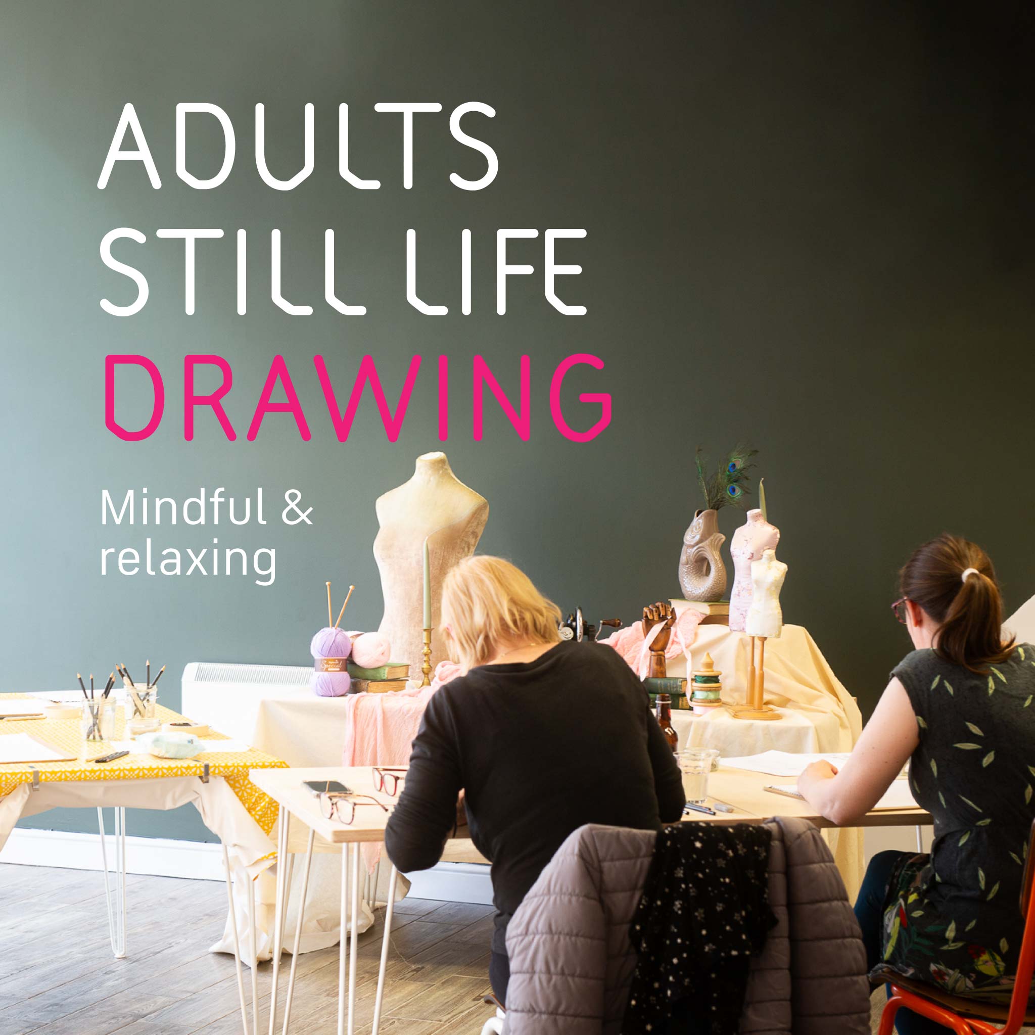 Charcoal Drawing Still Life Class