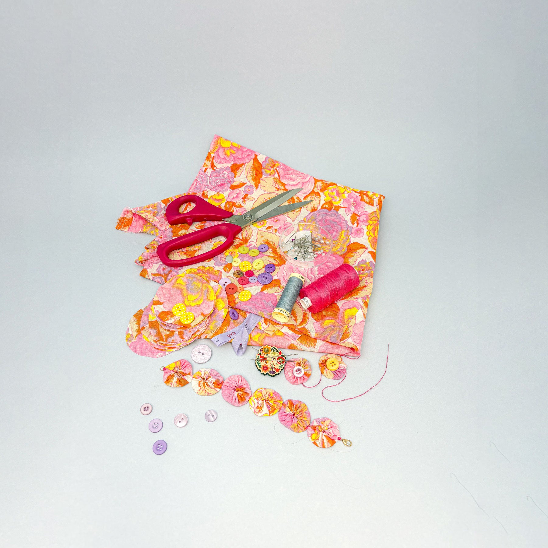 Suffolk Puff fabric jewellery workshop