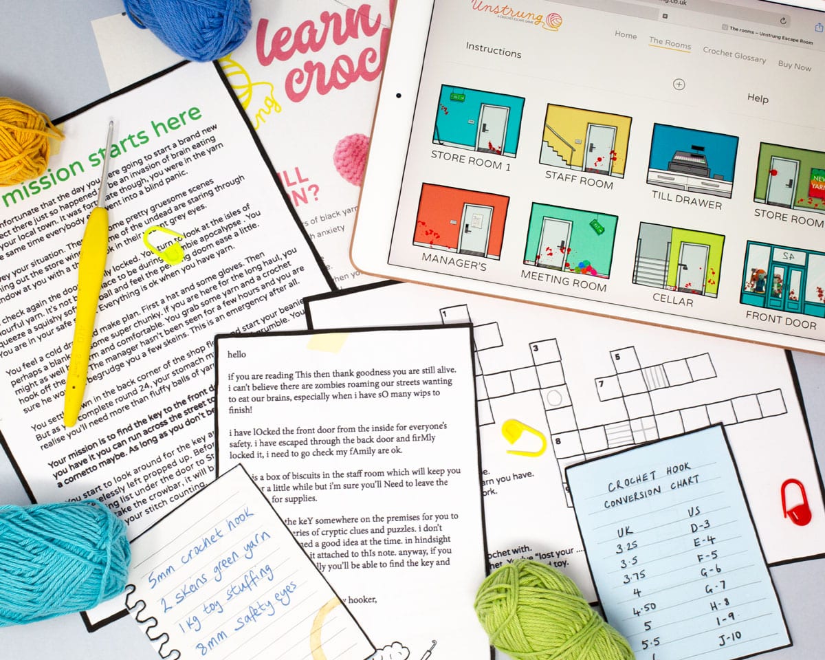 Unstring crochet escape game