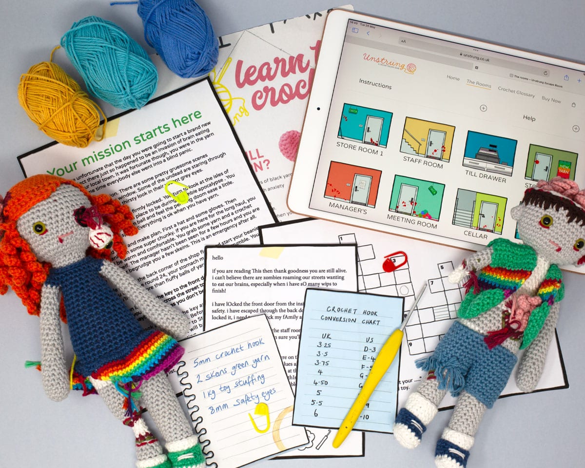 Unstring crochet escape game