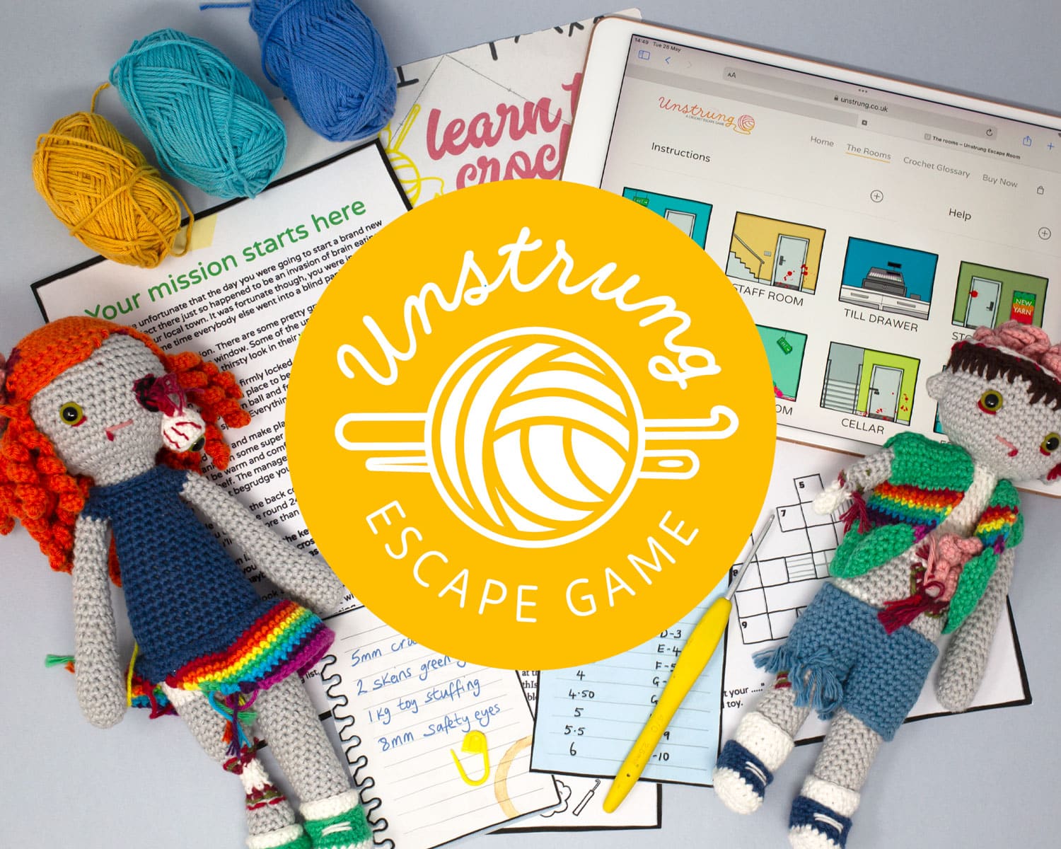 Unstring crochet escape game