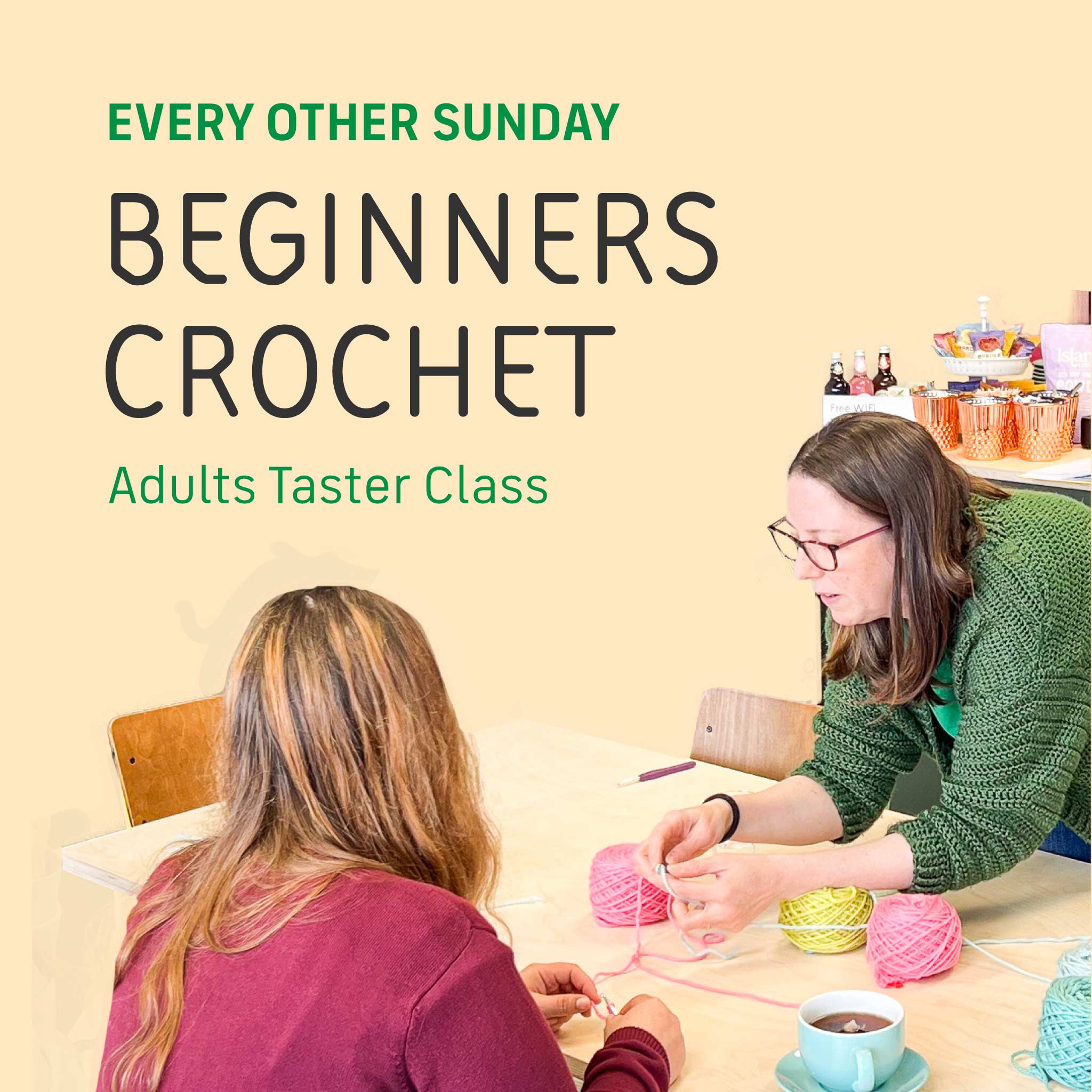 Adults Beginner Crochet Class